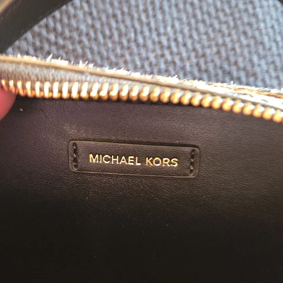 Michael Kors NWT Animal Print Calf Hair Satchel w/Black Leather Trim - Picture 8 of 12